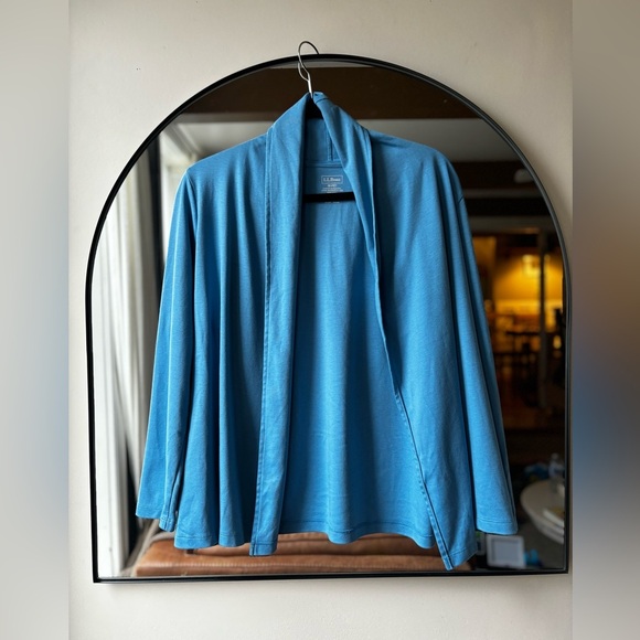 L.L Bean | Women’s Pima cotton open cardigan | size medium - Picture 7 of 8